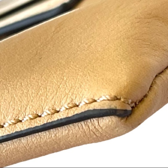 Trina Turk Tan Leather Chain Shoulder Bag/Clutch - Picture 9 of 13